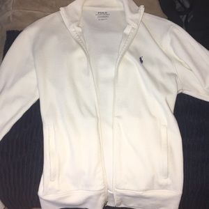 White polo performance jacket